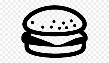 Burgers To Eat - Burger Vector Black And White