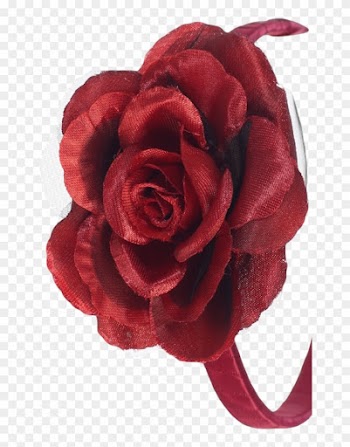 Burgundy Red Rose Headband Girls Floral Headpiece - Garden Roses