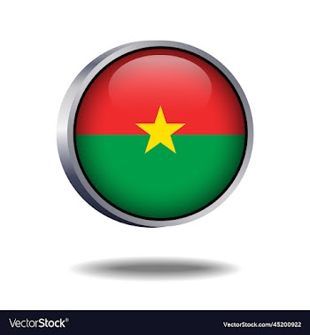 burkina flag button