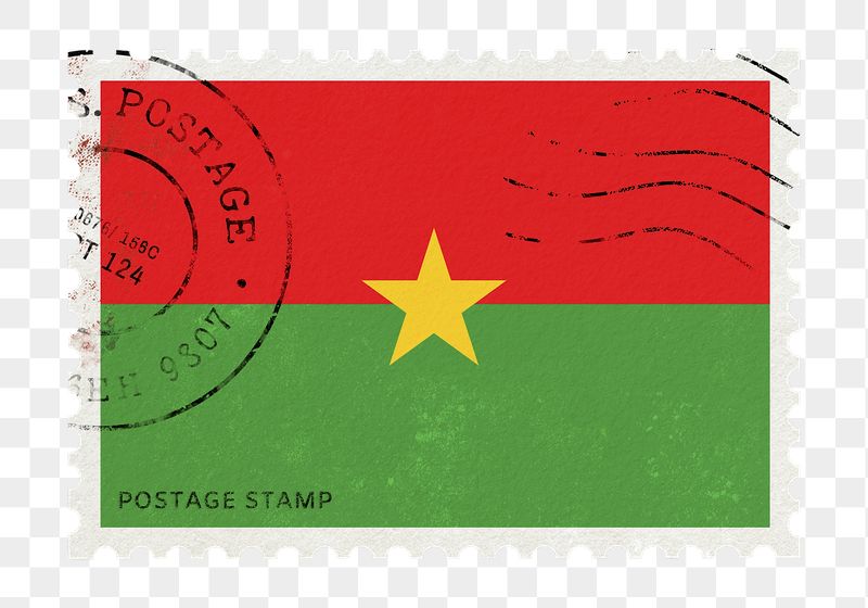 Burkina flag png post stamp | Free PNG - rawpixel