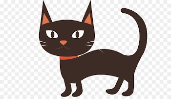 Burmese cat Black cat Kitten Whiskers - Lovely cartoon black cat 