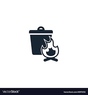 burnable trash creative icon from recycling icons