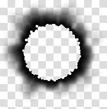 Burned Edges I s, round black frame lens transparent background PNG clipart