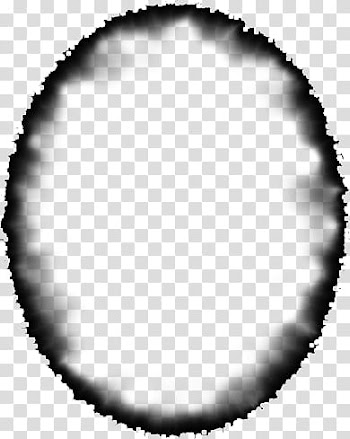 Burned Edges I s, round black frame transparent background PNG clipart