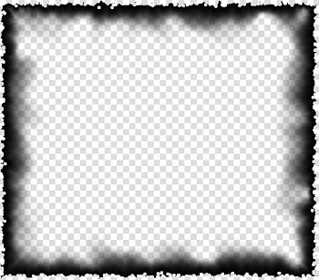 Burned Edges I s, square black smoke transparent background PNG clipart