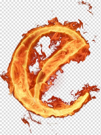 Burned letter e artwork, Alphabet Letter Fire Candle, burning letter a transparent background PNG clipart