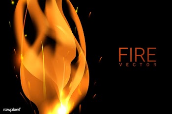 Burning fire background | Free stock vector - 591737
