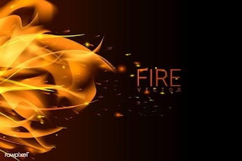 Burning fire background | Free stock vector - 591741