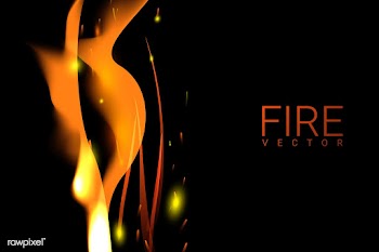 Burning fire background | Free stock vector - 591752