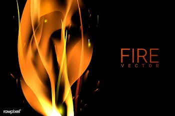 Burning fire background | Free stock vector - 591766