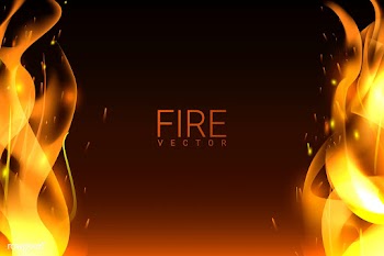 Burning fire background | Free stock vector - 591790