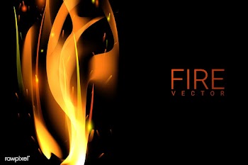 Burning fire background | Free stock vector - 591806