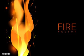 Burning fire background | Free stock vector - 591808