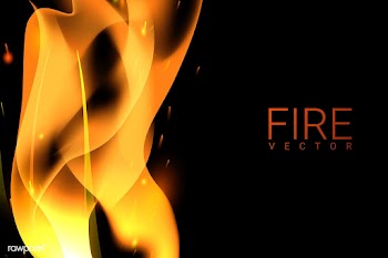 Burning fire background | Free stock vector - 591823