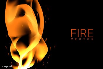 Burning fire background | Free stock vector - 591846