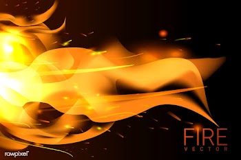 Burning fire background | Free stock vector - 591847