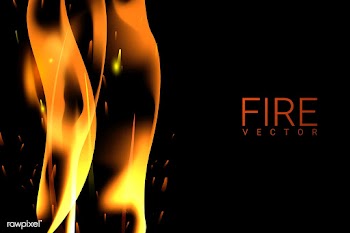 Burning fire background | Free stock vector - 591862