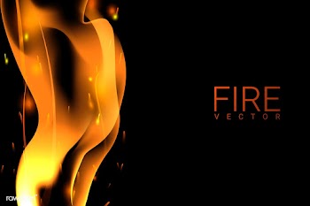 Burning fire background | Free stock vector - 591866