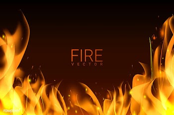 Burning fire background | Free stock vector - 591867