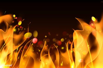 Burning flame background | Free stock vector - 591809