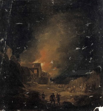 Burning house, 1813, by Alexander | Free Photo - rawpixel