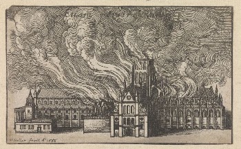 Burning of old St. Paul's | Free Photo - rawpixel