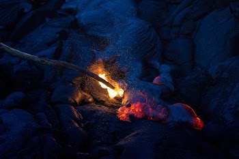 burning stick during nightime