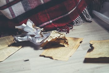 Burnt Book Pages