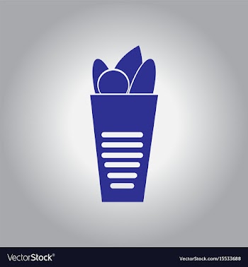 Burrito falafel wrap pita bread vector image