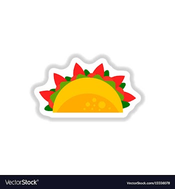 Burrito falafel wrap pita bread vector image