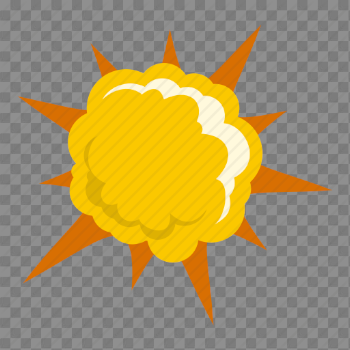Burst Explosion PNG Transparent Image