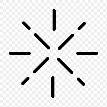 Burst png web UI icon in outline style | Free stock illustration | High Resolution graphic