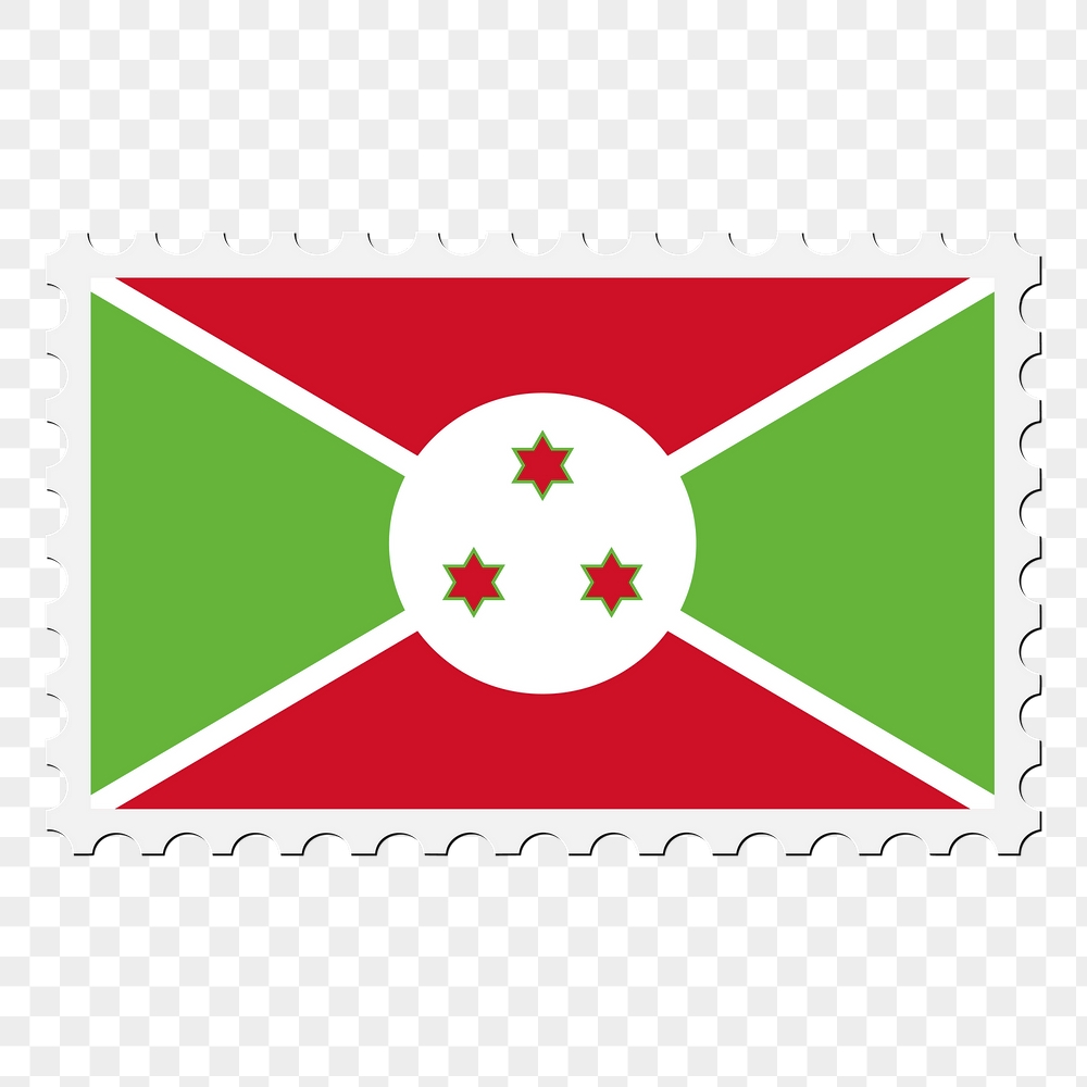 Burundi flag png sticker, postage | Free PNG - rawpixel