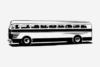 Bus drawing, vintage vehicle illustration. | Free Photo - rawpixel