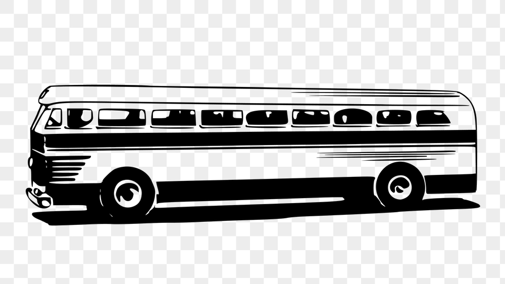 Bus png sticker, vehicle vintage | Free PNG - rawpixel