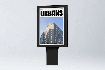 Bus stop advertising sign mockup, | Free PSD Mockup - rawpixel