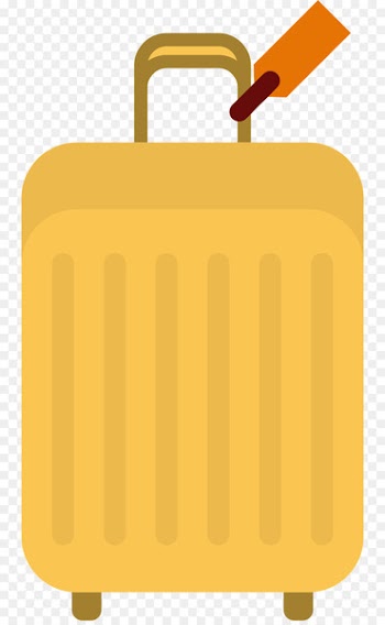 Bus, Suitcase, Baggage, Yellow PNG
