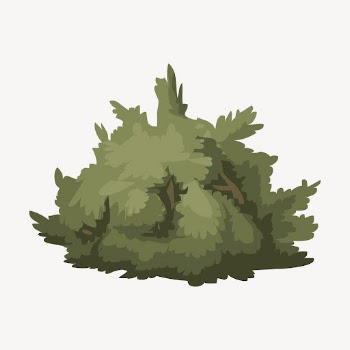Bush clipart, nature illustration psd. | Free PSD - rawpixel