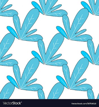 bush plant isolate seamless pattern