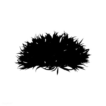 Bush silhouette on white background | Free stock vector - 488648