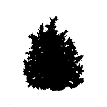 Bush silhouette on white background | Free stock vector - 488660