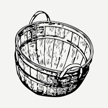 Bushel basket drawing, vintage object | Free PSD - rawpixel