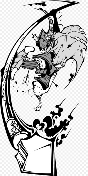 Bushi Samurai Illustration - Samurai 