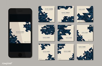 Business abstract banner set | Free stock vector - 579460