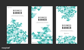 Business abstract banner set | Free stock vector - 579462