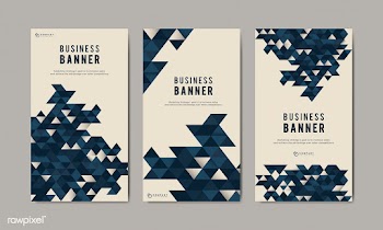Business abstract banner set | Free stock vector - 579464