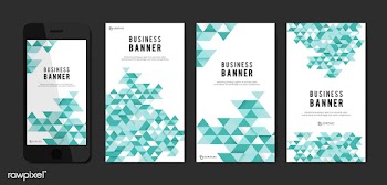 Business abstract banner set | Free stock vector - 579467