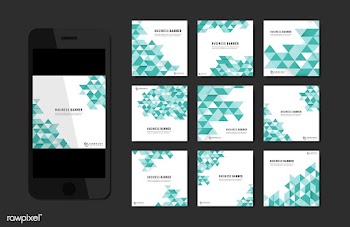 Business abstract banner set | Free stock vector - 579478