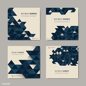 Business abstract banner set | Free stock vector - 579481