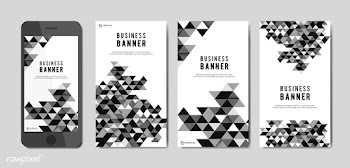 Business abstract banner set | Free stock vector - 579492